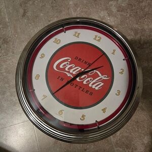 Coca Cola Neon clock sign New 1910 advertising Soda Pop Machine light Drink Coke